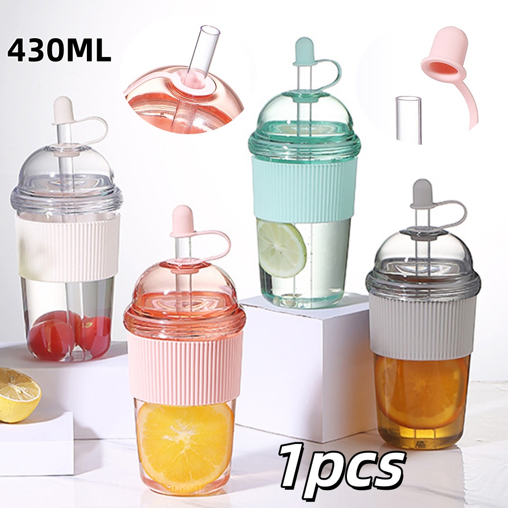 Portable Bottle Warmer - 1pc 430ml Portable Flip Straw Cup