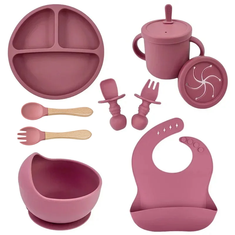 Baby Led Weaning Set - Food Grade Silicone Child Dish Set