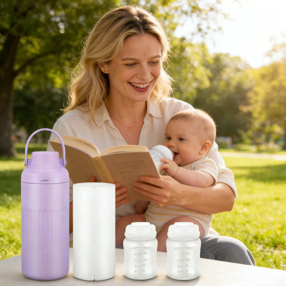 Portable Bottle Warmer - Portable Breast Milk Cooler for Travel,