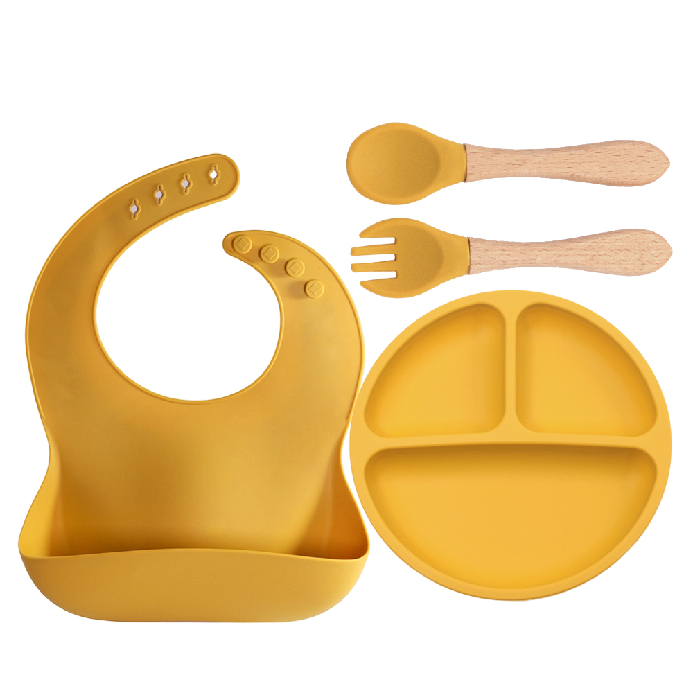 Baby Led Weaning Set - 4 PCS Silicone Baby Feeding Set