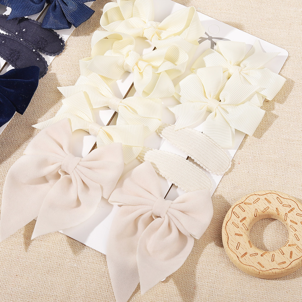 10Pcs/set Bows Hair Clip Set f - Baby Products Gift ulasan dan harga