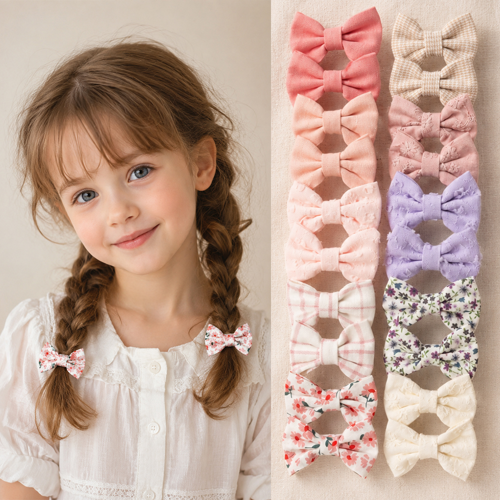 1 Set Cute Fabric Printed Bow  - Baby Products Gift ulasan dan harga