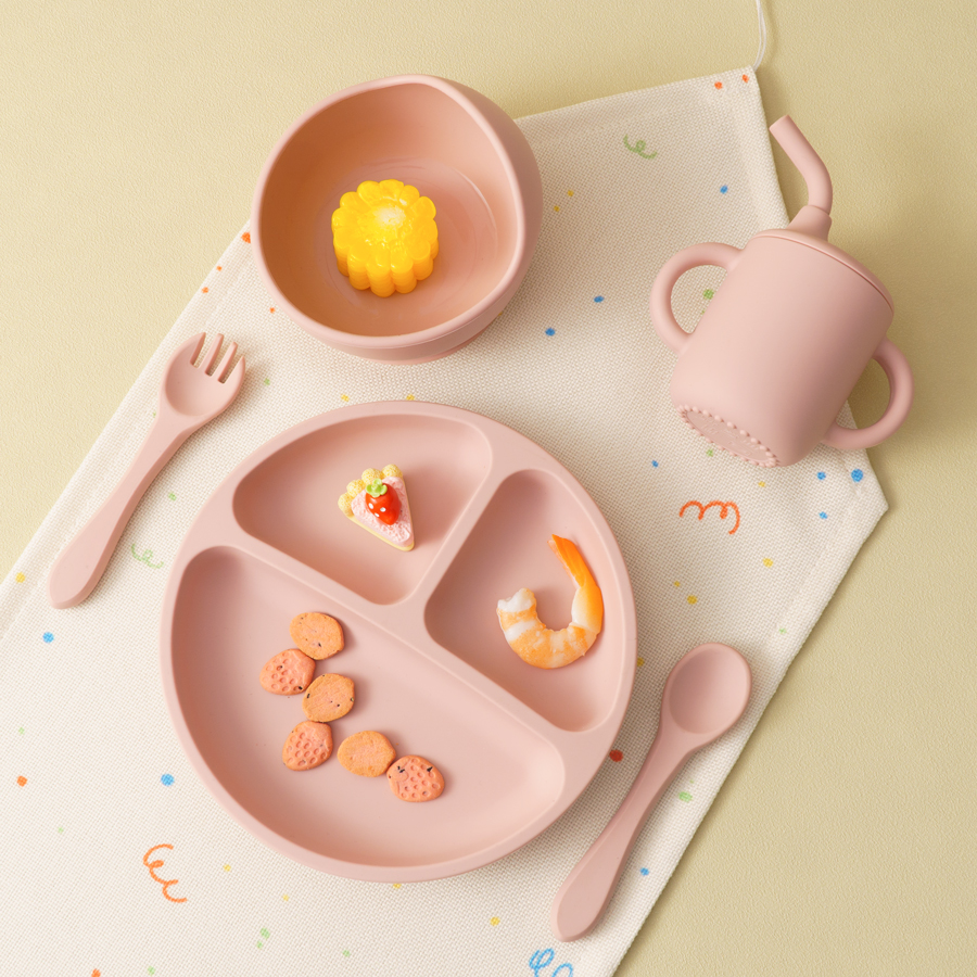 5PCS Baby Silicone Tableware S - Baby Led Weaning Set ulasan dan harga