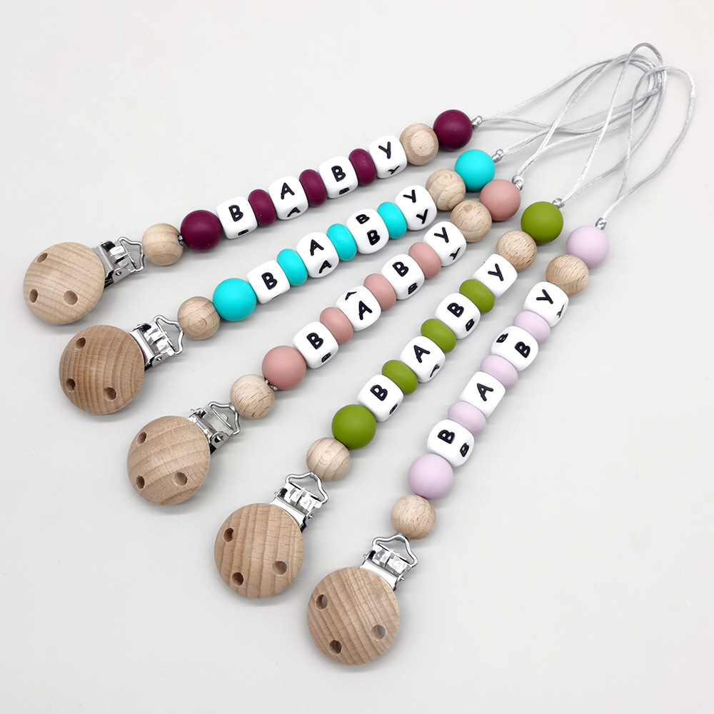 Custom Name Pacifier Clips Cha - Baby Products Gift ulasan dan harga