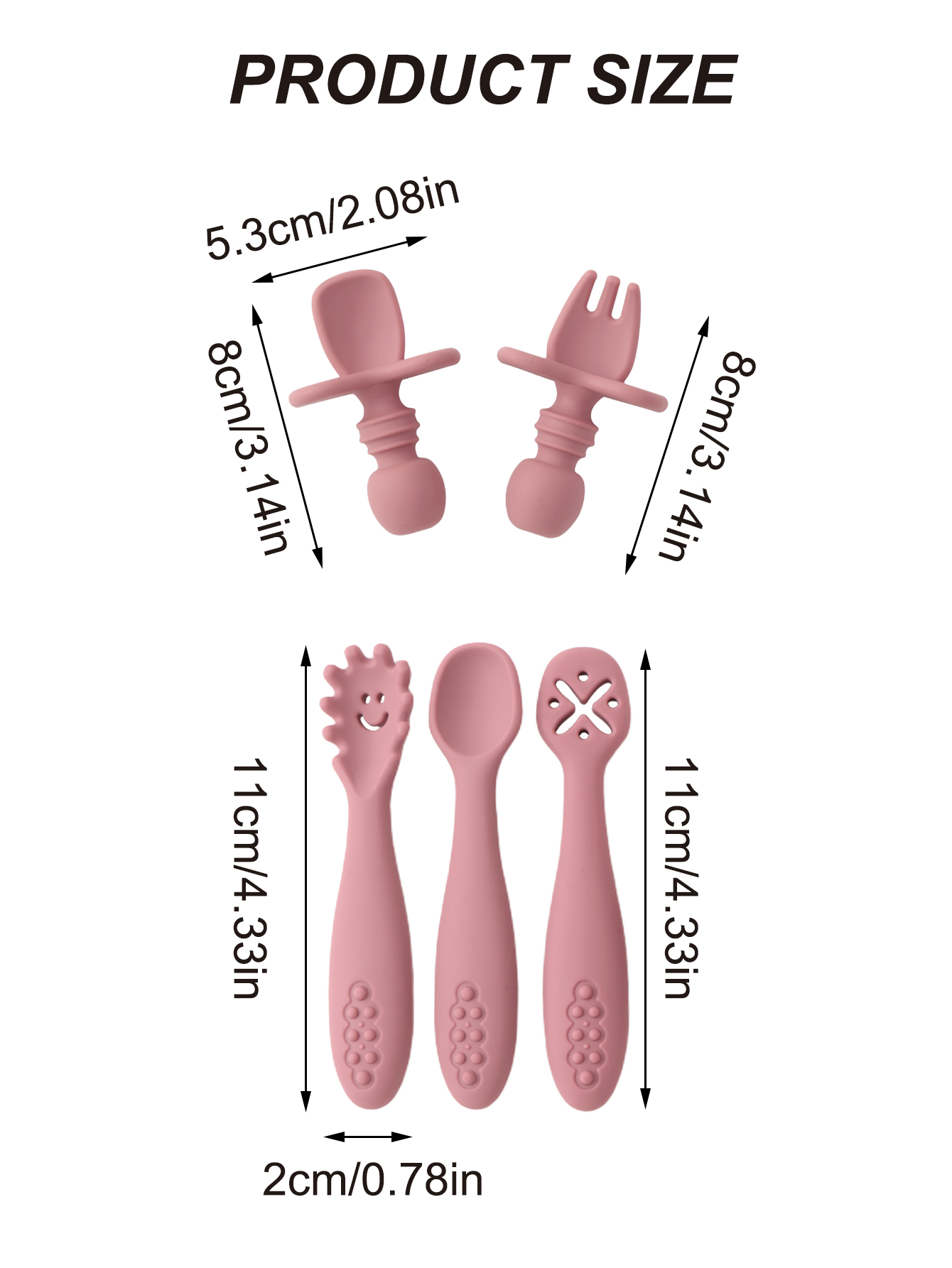 5PCS Cute Baby Feeding Set Sof - Baby Led Weaning Set ulasan dan harga