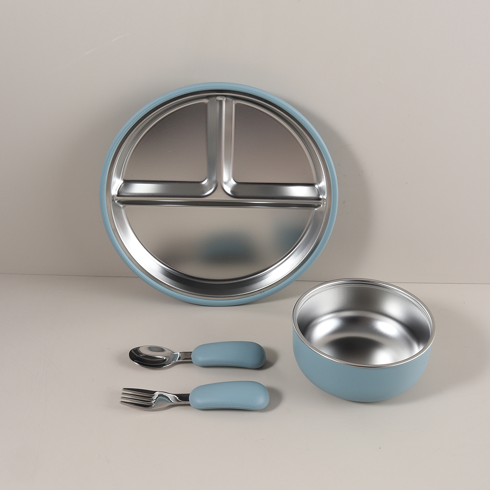 4pcs/set Silicone Suction Bowl - Baby Led Weaning Set ulasan dan harga