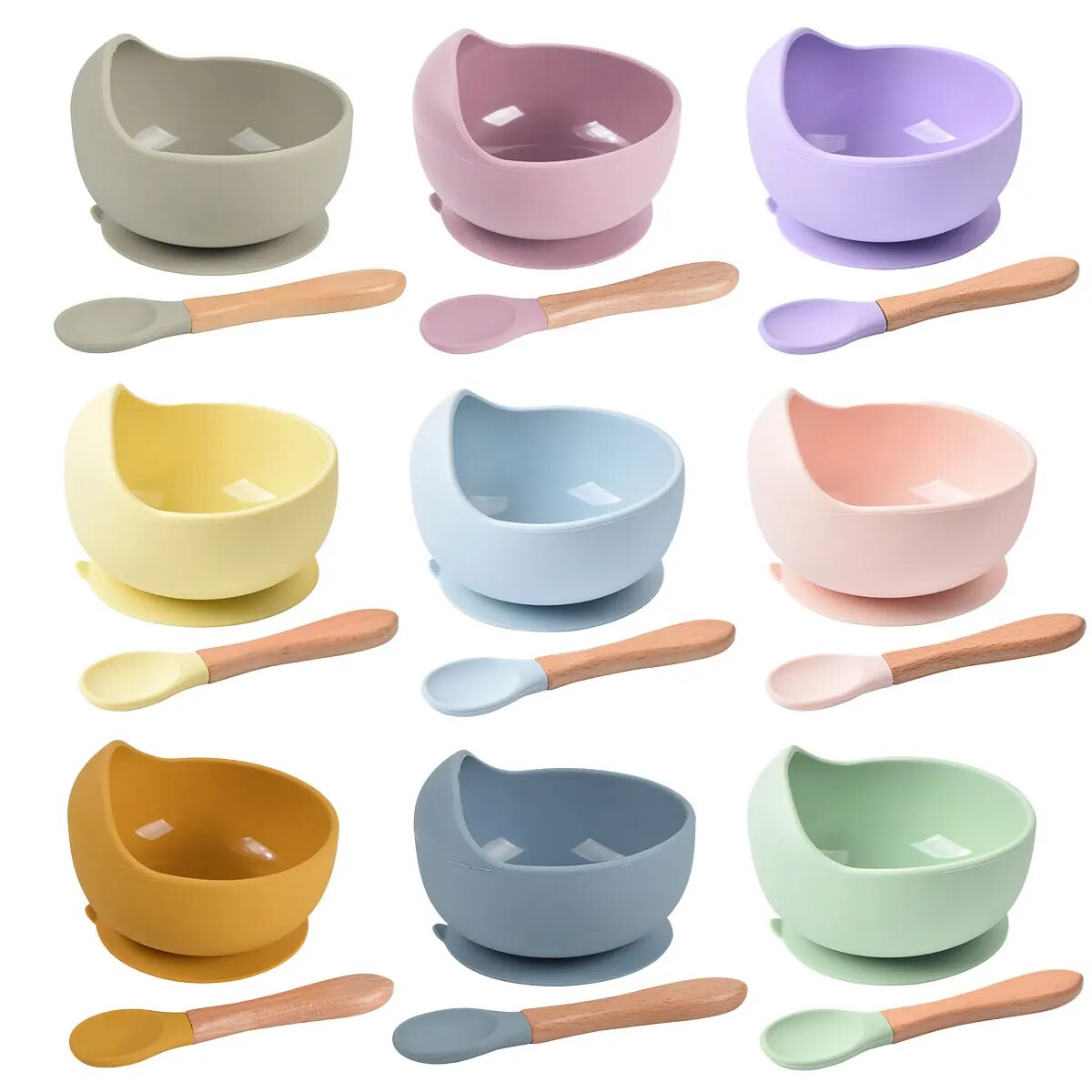 2PCS Silicone Baby Feeding Bow - Baby Led Weaning Set ulasan dan harga