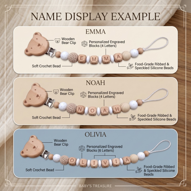 Personalized Pacifier Clip Cus - Baby Products Gift ulasan dan harga