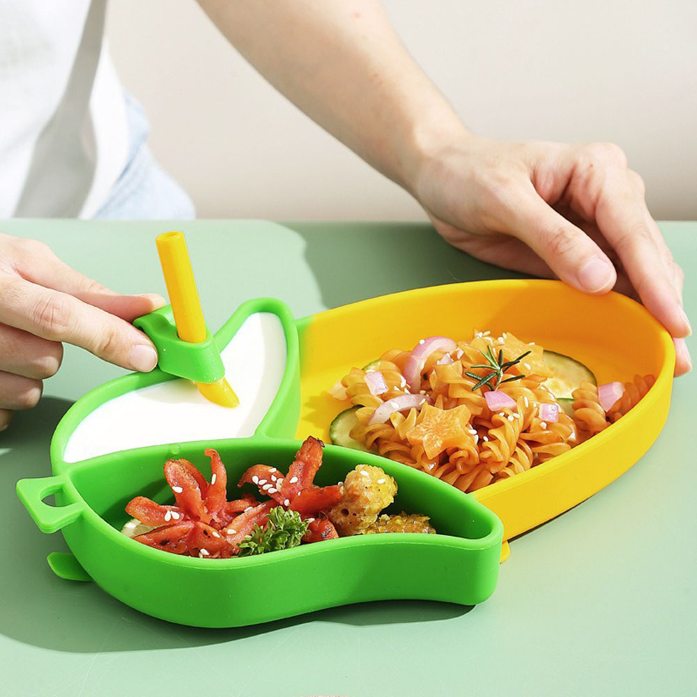 Brand New Cute Cartoon Silicon - Baby Led Weaning Set ulasan dan harga