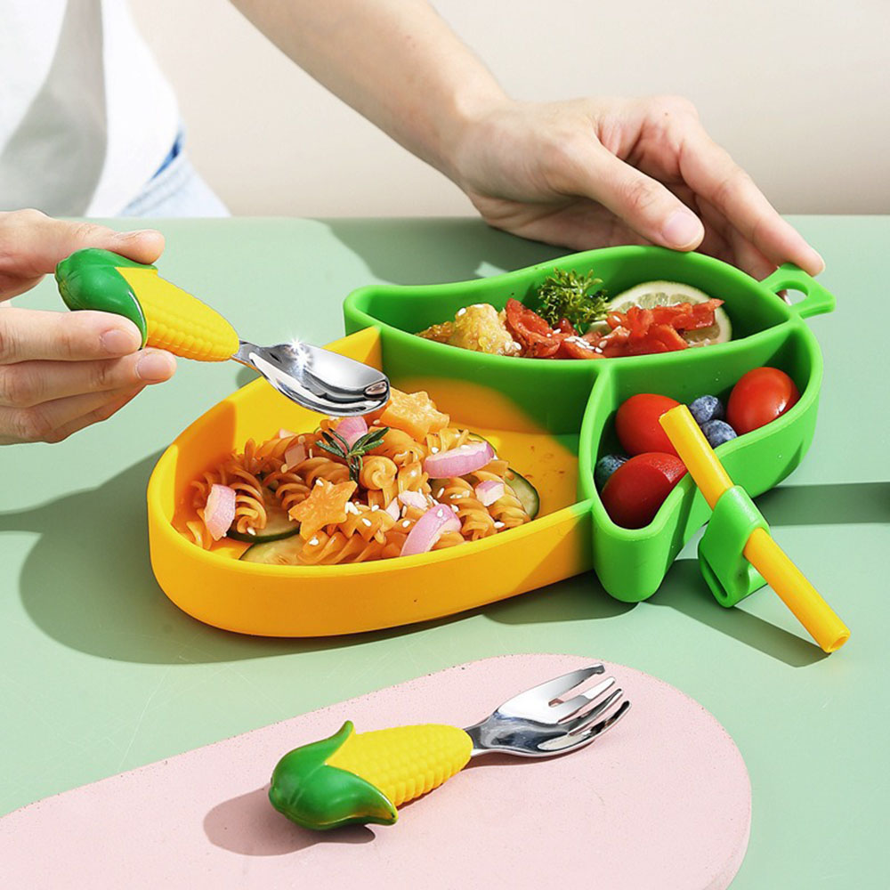 Brand New Cute Cartoon Silicon - Baby Led Weaning Set ulasan dan harga