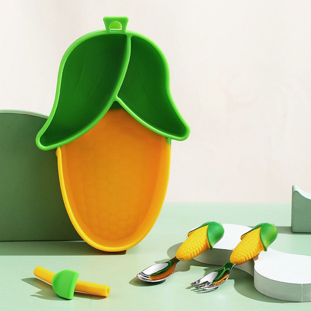 Brand New Cute Cartoon Silicon - Baby Led Weaning Set ulasan dan harga