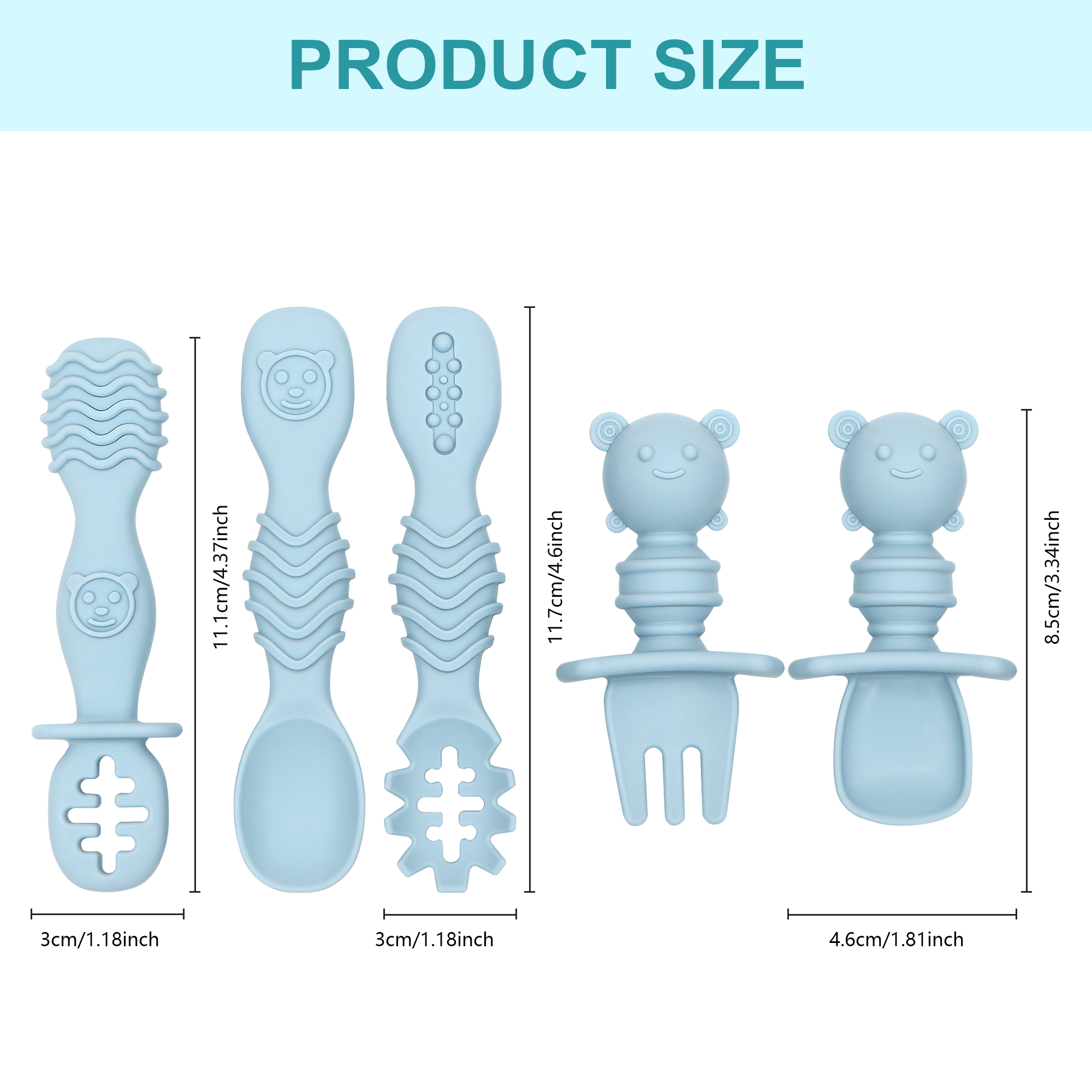 5pcs Silicone Baby Feeding Spo - Baby Led Weaning Set ulasan dan harga