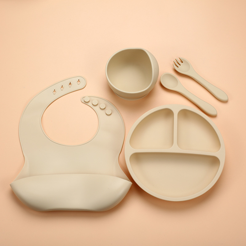 5Pcs Silicone Baby Feeding Set - Baby Led Weaning Set ulasan dan harga