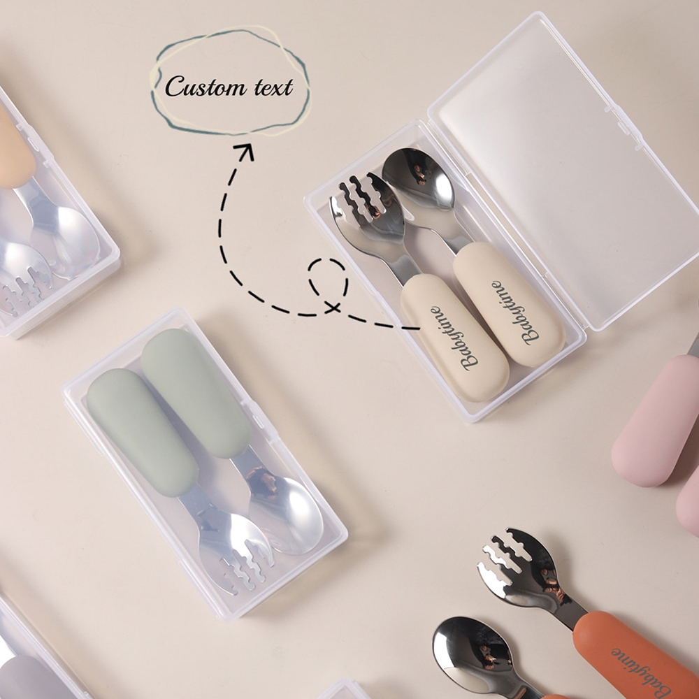Personalized Baby Spoons and F - Baby Led Weaning Set ulasan dan harga