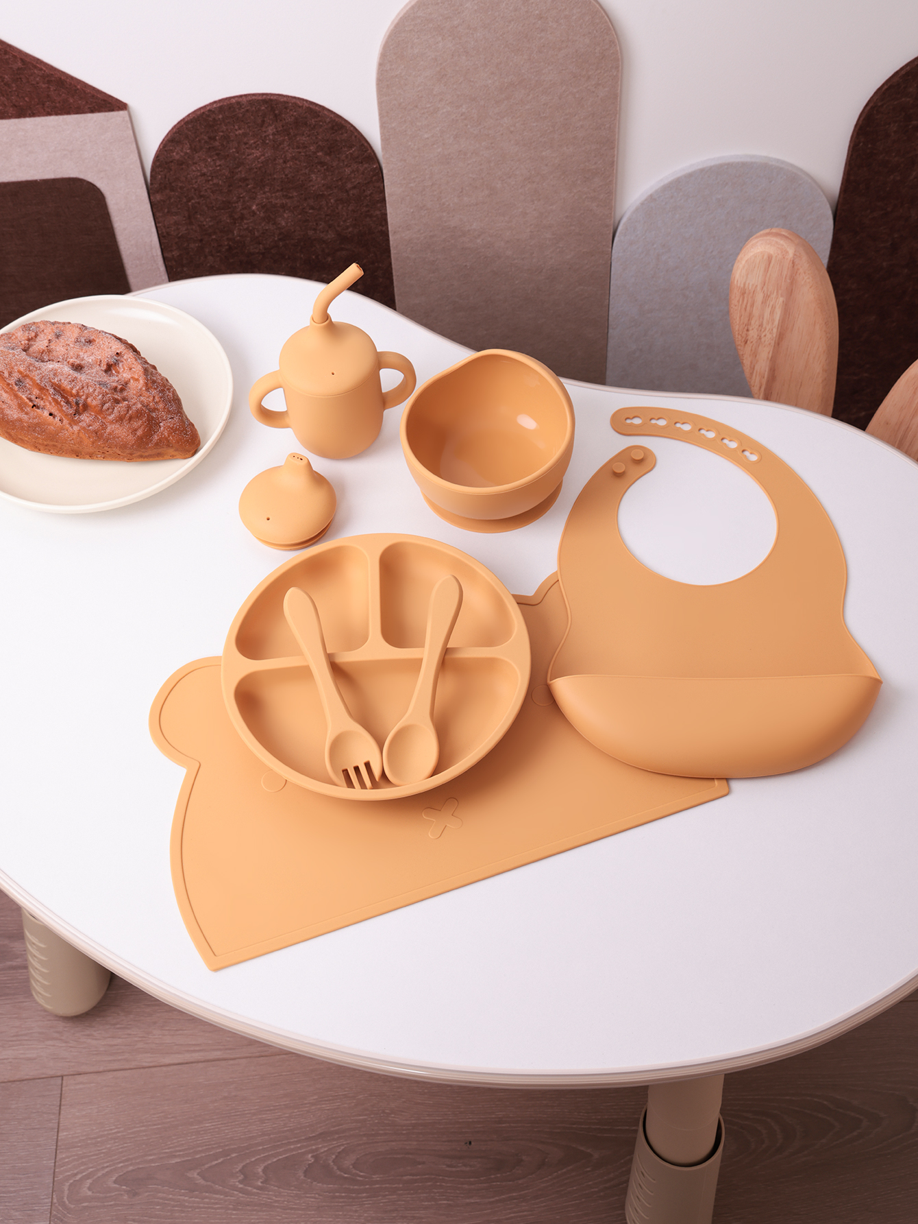 7PCS Silicone Baby Feeding Set - Baby Led Weaning Set ulasan dan harga