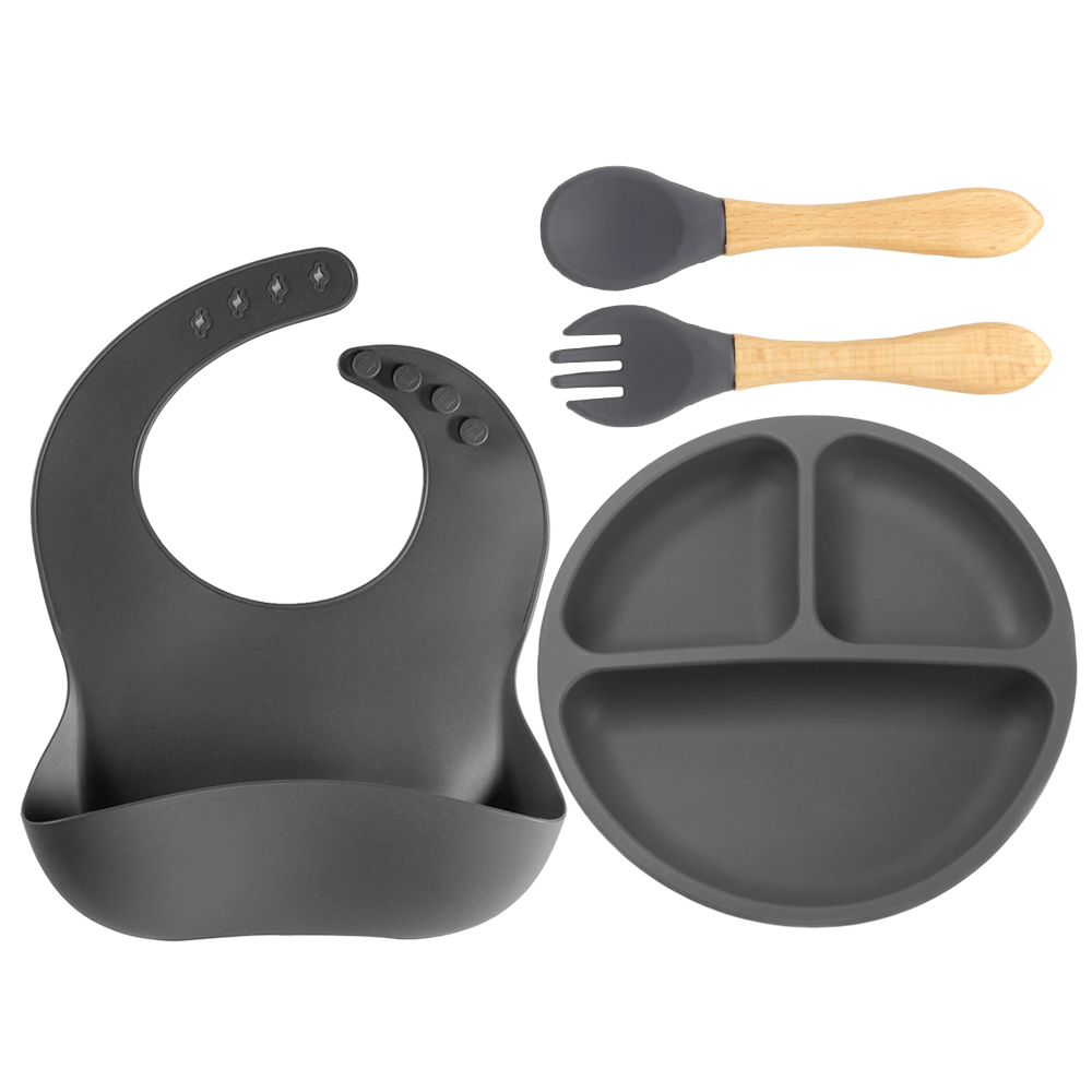 4 PCS Silicone Baby Feeding Se - Baby Led Weaning Set ulasan dan harga
