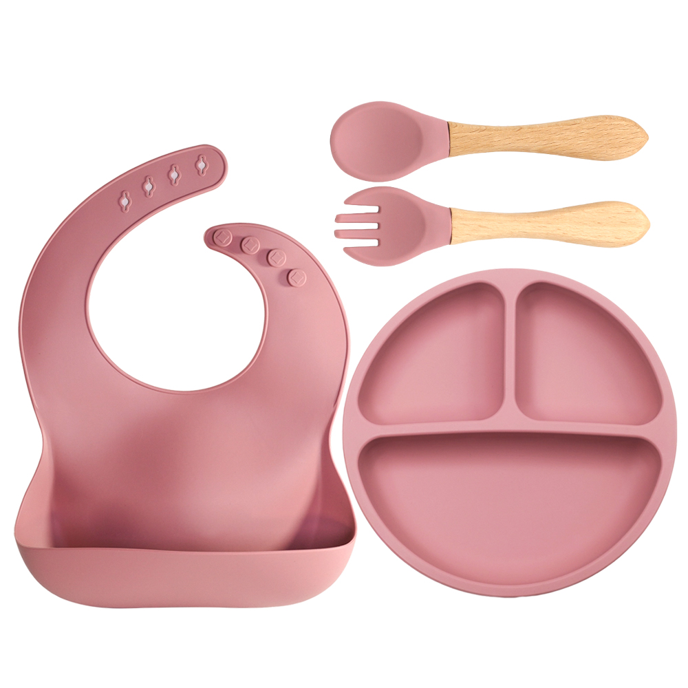 4 PCS Silicone Baby Feeding Se - Baby Led Weaning Set ulasan dan harga