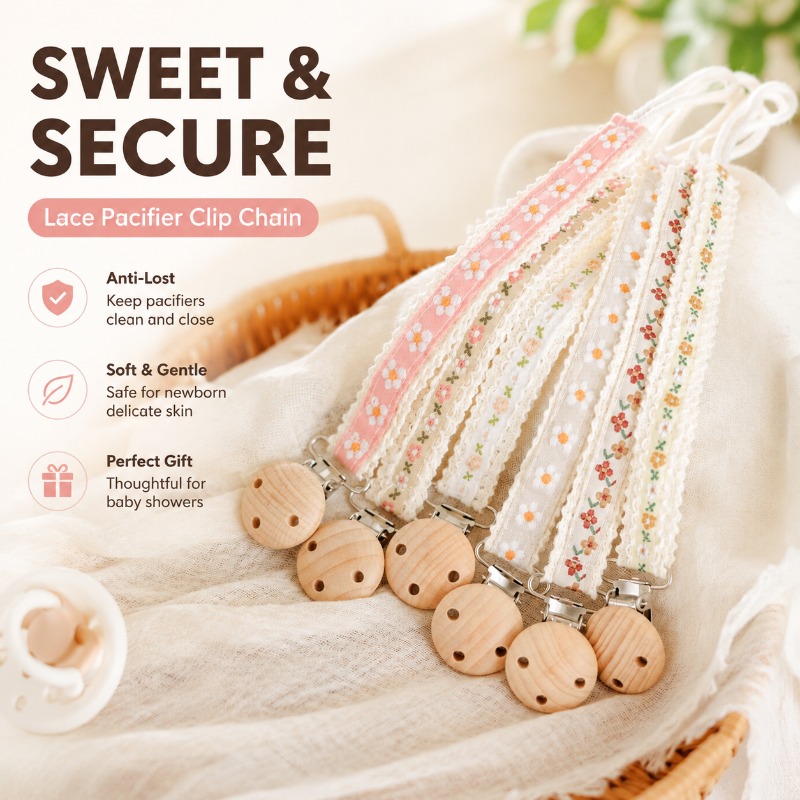 Lace Pacifier Clip Chain for N - Baby Products Gift ulasan dan harga