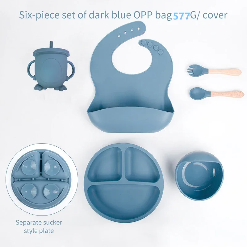 6 PCS Baby Meal Set Silicone S - Baby Led Weaning Set ulasan dan harga