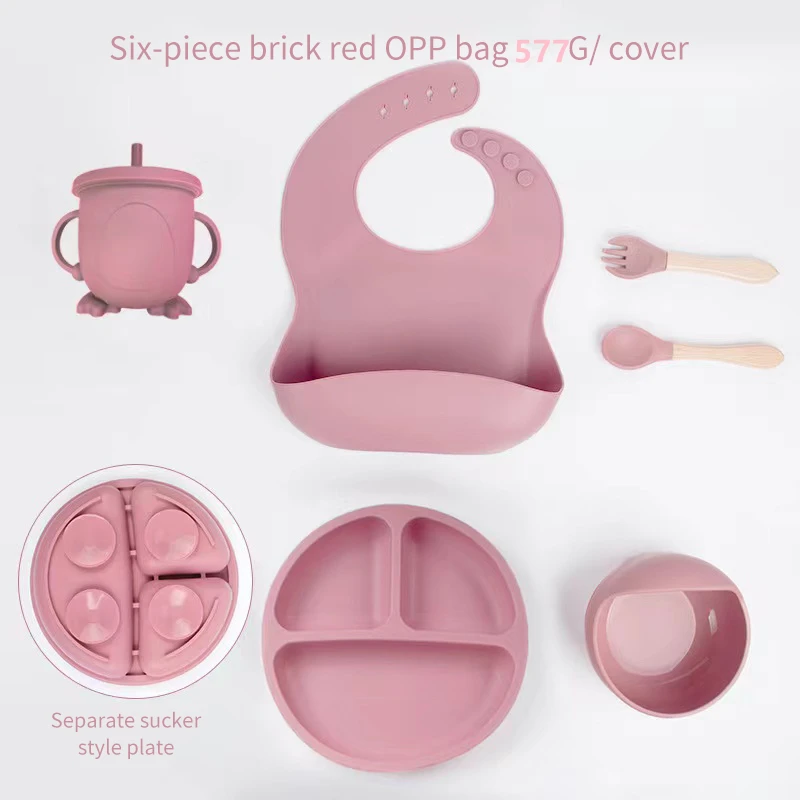 6 PCS Baby Meal Set Silicone S - Baby Led Weaning Set ulasan dan harga
