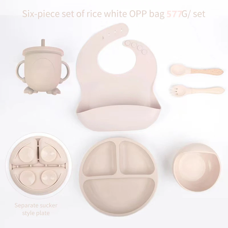 6 PCS Baby Meal Set Silicone S - Baby Led Weaning Set ulasan dan harga